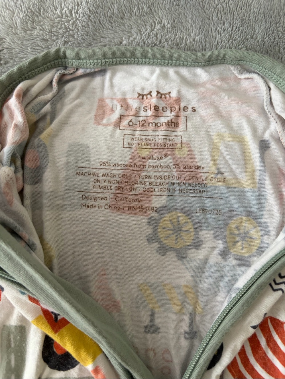 Little sleepies zippies 6-12months set of 2 - Picture 4 of 5